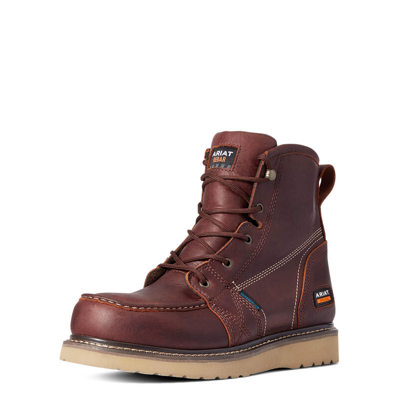 Ariat Arbeitsschuhe Herren - Rebar Wedge Moc Toe 6 Waterproof Bordeaux ( WFERG-6317 )